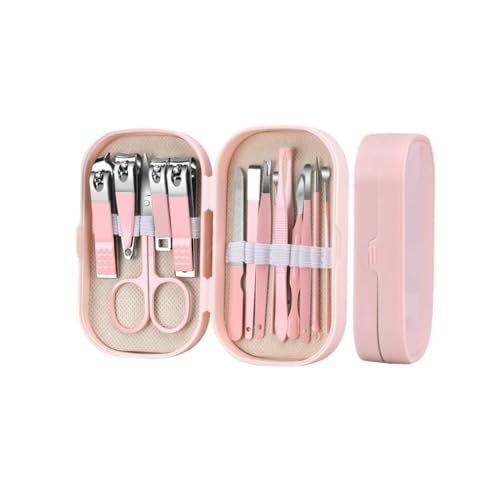 Cortaúñas y kit de cuidado personal con palillo para orejas: set compacto y elegante para el cuidado de las uñas en casa, ideal para manicura y pedicura. Herramientas esenciales de cuidado en un práct