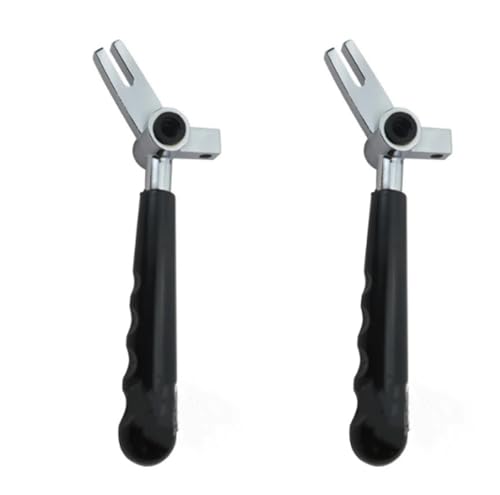 Lot de 2 poignées avec couvercle antichoc, leviers à main, poignées noires, fond hexagonal, pièces de rechange, accessoires de remplacement, compatibles avec les machines à crème glacée molle KEKU/YKF