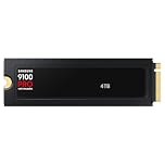 Samsung Memory MZ-VAP4T0CW 9100 PRO 4TB Internal SSD with Heat Sink, PCIe 5.0 x4, NVMe 2.0, SSD Designed for Pros & Gamers, Compatible with PC & Playstation 5, 5 Year Limited Warranty (UK Version)
