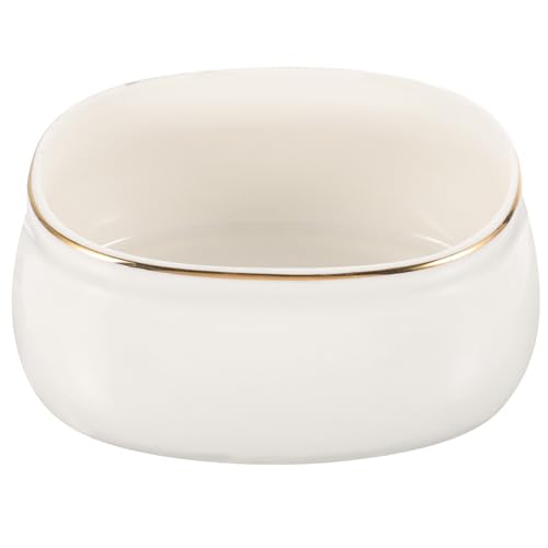 HOLIDYOYO 4-inch Denier-shaped Sugar Cup Popcorn Containers Small Coffee Milk Creamer Spicing Storage Jars Tea Coffee Sugar Canister Spice Storage Rack Sugar Storage Containers Ceramics