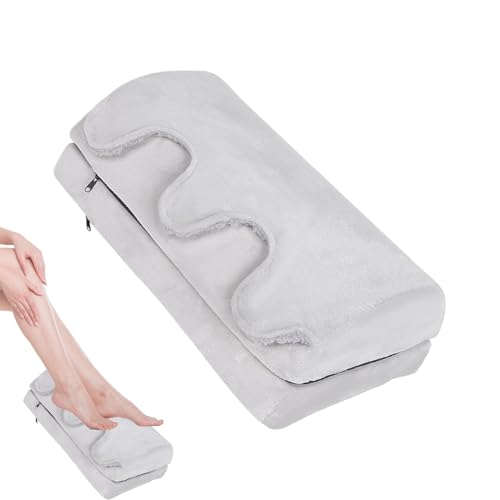 Reposapiés de escritorio, almohada de piernas de altura ajustable, taburete debajo del escritorio con bolsillo cálido, para cama, dormitorio, lugar de trabajo, hogar, estudio, sala de estar, cocina