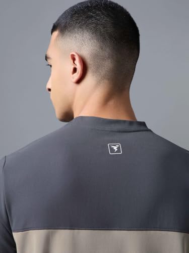 Image of TECHNOSPORT Men's Slim Fit Half Sleeve Crew Neck T-Shirt, MATPIQ Quick Dry Moisture Wicking Stretchable Sports Gym and Casual Wear