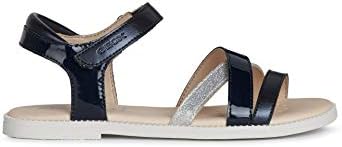 Geox J SANDAL KARLY GIRL, Sandalias para Niñas, NAVY, 25 EU