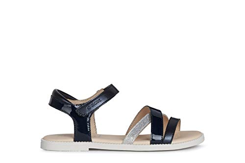 Geox Mädchen J Sandal Karly Girl Sandalen, 25 EU, Navy