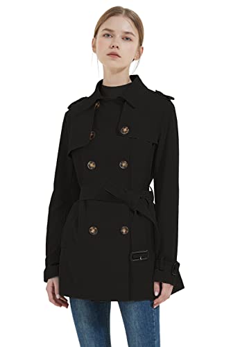 OROLAY Giacca a Vento da Donna Doppiopetto Trench