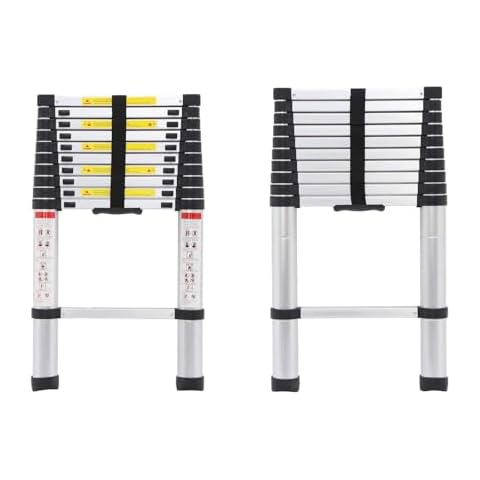 Feidake Size 10.5FT Foldable Telescopic Ladder Aluminium Made Light Weight Telescoping Ladder Cover