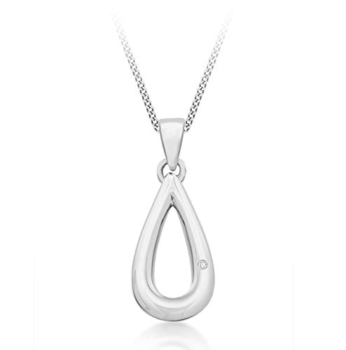 Cadena con colgante de plata antialérgica Tuscany Silver 925 para mujer con piel sensible