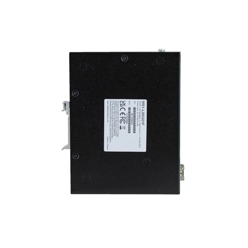 Image of MS1-L05G01F. Industrial Network Switch, 5-Port Lite-Managed, RJ45 /SFP Interface, 1.22x5.35x4.31 inch, 0.62 lb, DIN-Rail Mount, Metal Housing, 20-57 VDC.