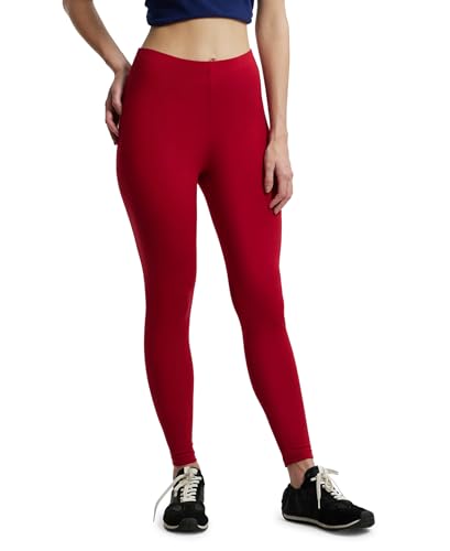 Image of Jockey AW87 Women Super Combed Cotton Elastane Stretch Leggings with Ultrasoft Waistband