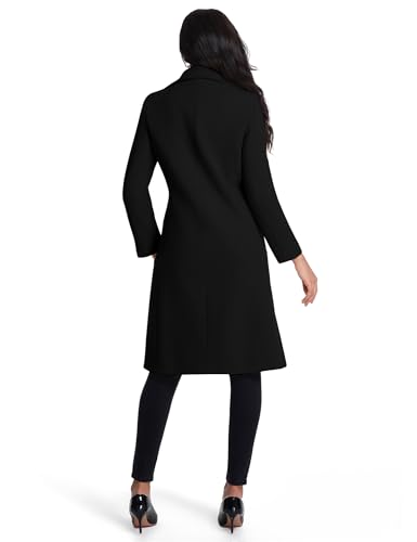 IDEALSANXUN Long Wool Coats for Women Double Breasted Vintage Fall Winter Pea Coat Jackets4