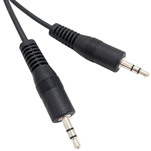 Cable auxiliar Jack 3.5mm macho a macho 6 pies 2 pack miniatura 2