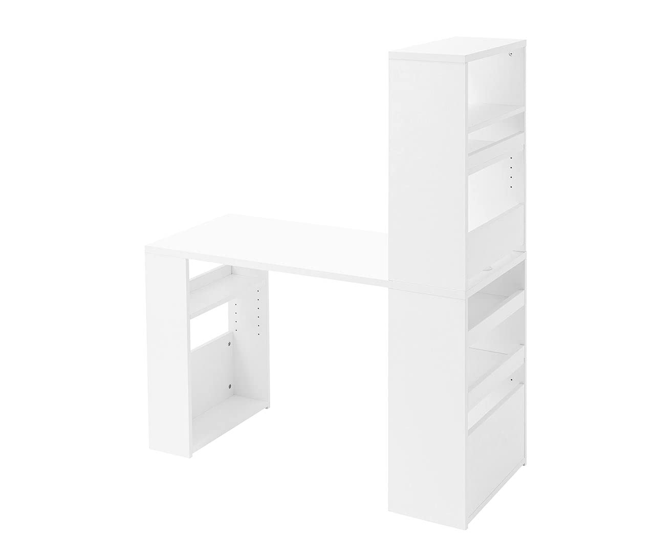 Amazon.co.jp: イーサプライ シェルフデスク 組み替えできるシステム