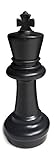 MegaChess Individual Chess Plastic Piece - King - 12 Inches Tall - Black