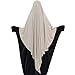 Khalat Muslim Stretch Hijab Solid Color Full Cover V-shaped Fashion Daily Prayer Hijab Taro