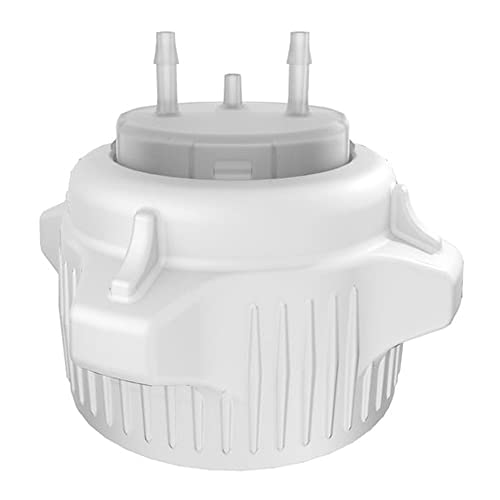 VersaCap 53mm (53B) Bottle and Flask Caps, Open Cap with Tangle Free Hose Barb Adapter, Two 1/8 Inch Barbs for 1/8 Inch ID Tubing