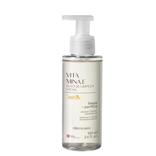 Aceite de limpieza facial de vitamina y botik 100 ml oBoticário Óleo de Limpeza Facial Vitamina E Botik 100ml