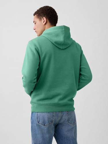 Image of Gap Men Printed Cotton Blend Relaxed Fit Full Sleeve Hoodie