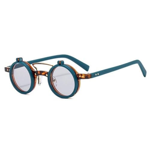 Lunettes punk contre l'éblouissement avec verres petit rond rétro