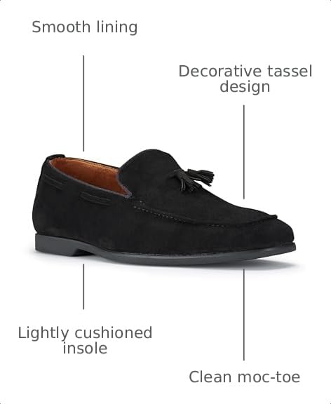 Image of Ferro Aldo Men's Premium Moc Toe Loafers | Casual & Dress Styles with Tassels & Horsebit Buckles