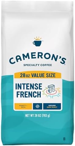 Cameron's Coffee Roasted Ground Coffee Bag, Intense French, 28 Ounce
