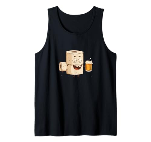 Papel higiénico de Fiesta con Cerveza Camiseta sin Mangas