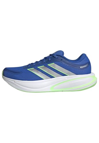 adidas Homme Response 2 Running Shoes, Blue/Silver met./Lime Burst, 43 1/3 EU
