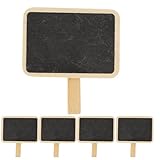 Milisten Pinzas de Madera para Pizarra 10 Unidades, Mini Clips Rectangulares para Notas y Fotos, Tablero de Mensajes Decorativo para Hogar, Oficina y Jardín