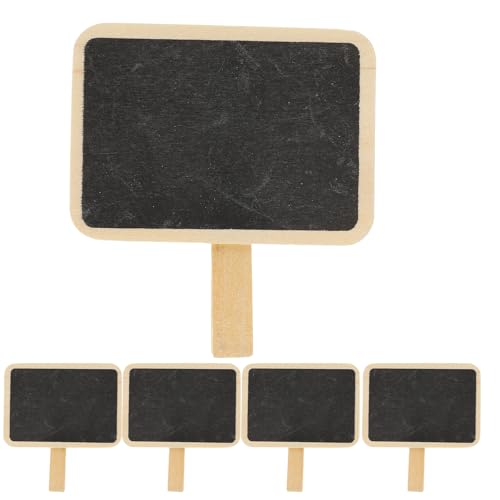 TOVINANNA Juego de 10 Mini Pizarras de Madera Clips, Resistentes y Prácticas para Mensajes en Cocina, Oficina y Reuniones