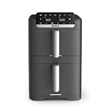 Tefal Ingenio Dual Stack 10L Air Fryer, 7 Cooking Modes, Grey