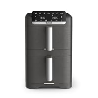Tefal Ingenio Dual Stack 10L Air Fryer, 7 Cooking Modes, Grey