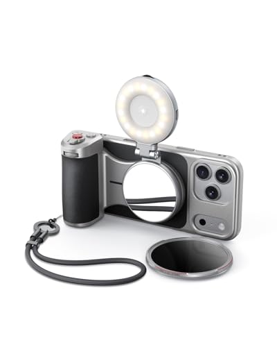 Kit Master Grip TELESIN para iPhone 17 Pro MAX con batería y filtros