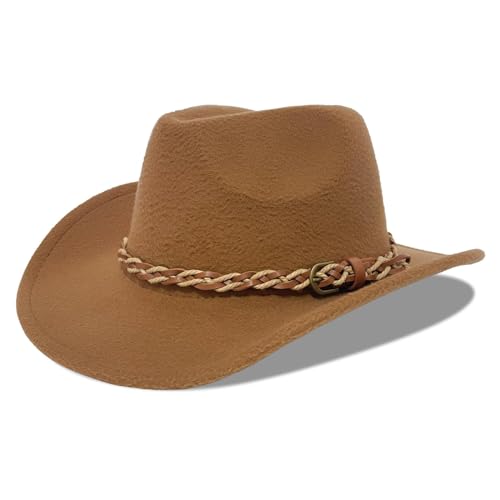 Image of Cowboy Hat Bands for Men Women, Leather Hatbands Belt for Cowboy /Western /Fedora /Cowgirl Hats