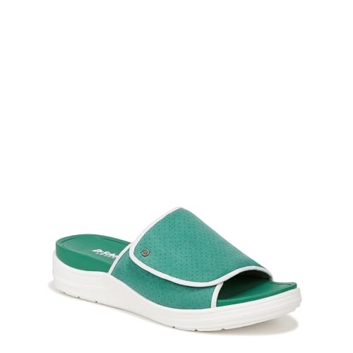 Dr. Scholl's Womens Time Off Set Slide Sandal Court Green Microfiber 9.5 M - image 1
