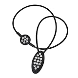 [ZAAP] 医療機器搭載 テラヘルツ波 Slico スワロ ネックレス シリコン アクセサリー ブラック X 51cm