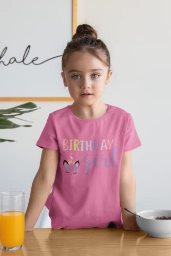 Image of Unicorn Mermaid Birthday Girl Shirt - Casual T-Shirt Top Tee