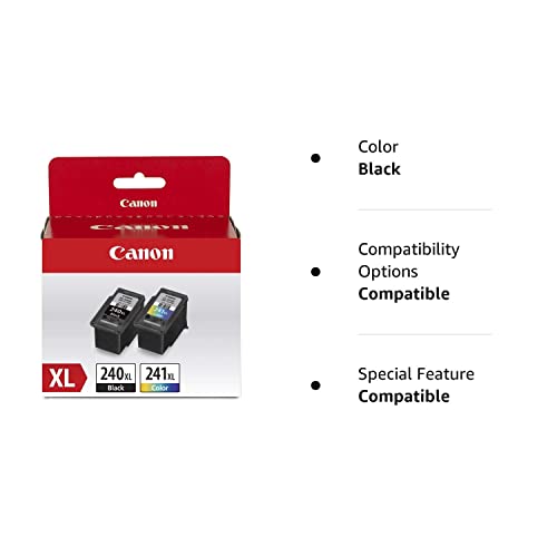 Canon Pg-240 Xl Black & Cl-241 Xl Color Ink Cartridge Value Pack For Pixma Printers #TOP1