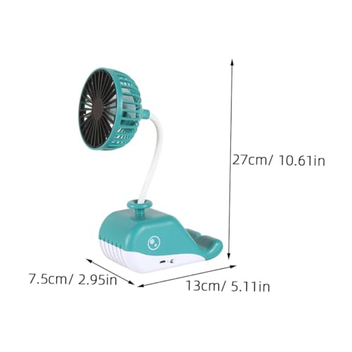 Ventilador portátil USB con soporte de teléfono LABRIMP y flujo de aire suave 6