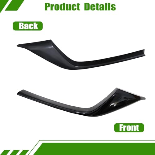 Image of SecosAutoparts 2Pcs Front Grille Inserts Cover Molding ABS, Compatible with Mazda CX-5 CX5 2022 2023 2024, Gloss Black Exterior Accessories