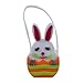 de rangement décoratif en forme de lapin avec poignée durable résistant à l'usure seau de stockage d'oeufs de Pâques cadeaux créatifs pour enfants panier d'oeufs de Pâques pour la collecte