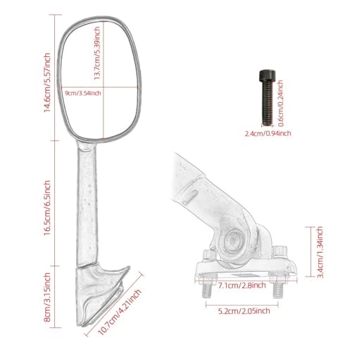 Rétroviseur TMAX 500 pour remplacer un miroir cassé de 2001 à 2011