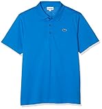 Neu für 2013 dieses klassische Polo in dunkelblau ist eine brillante Ergänzung zu der Lacoste Sport Reihe. Regular Fit 100% Baumwolle für eine bequeme Passform gerippte Kante kurzen Ärmeln Button-Down-Kragen mit 3 Verschlüsse 2,5 cm Lacoste Croc Stickerei am linken Seite