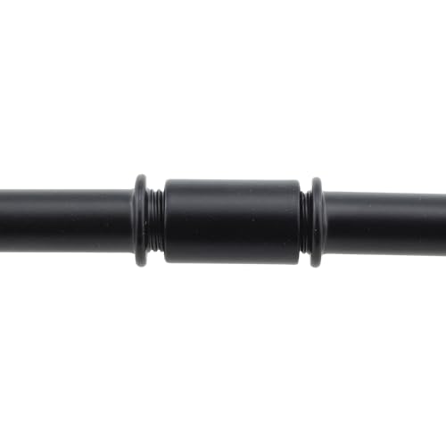 Image of RLECS 6 Sets 100MM /3.94Inch Lamp Part Straight Pipe Pole Kit with Connector Black M10 Double Ended Threaded Extension Pole Suitable for Ceiling and Floor Lamp and Pendant Lamp