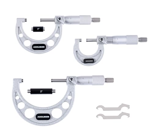 Micromètres d'extérieur Accusize 0-3'' à résolution de 0.0001'' stable