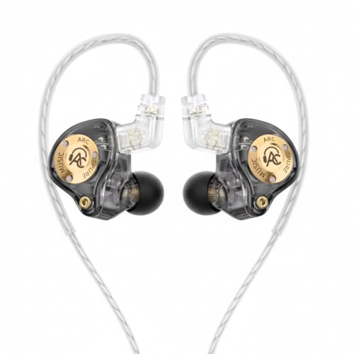 AUDIOCULAR ARC Wired Type-C IEM Earphones with Mic, KT02H20P DAC Chip, 11mm Dynamic Driver in Ear Monitor, Hi-Res Audio, Semi