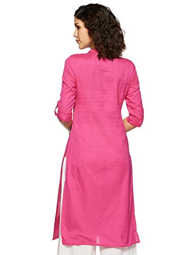 Image of W for Woman Women's Cotton Straight Fit Straight Kurta