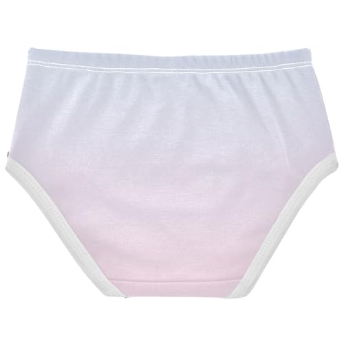 Joisal Elegant Blue Cute Pink Gradient Cute Panties Girl Toddler Underwear Floral Cotton Funny Briefs Kids Undies 2t2