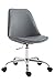 Produktbild CLP Bürostuhl Toulouse mit Kunstlederbezug | Schreibtischstuhl mit Laufrollen | Drehstuhl mit Metallgestell erhältlich, Farbe:grau