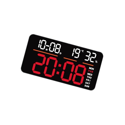Grande horloge numérique LED murale pour ne plus jamais rater l'heure