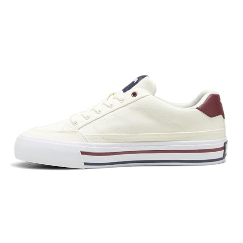 PUMA Mens Court Classic Vulc Formstrip Striped Lace Up Sneakers Shoes Casual - Off White3