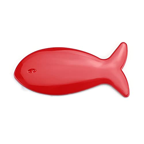 Image of YSY Logo Emblem Badge 3D Metal Decals Stickers Decoration Cars,Trucks,Motorcycle (Fish Red)